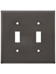 Country Tin Double Toggle Switch Plate